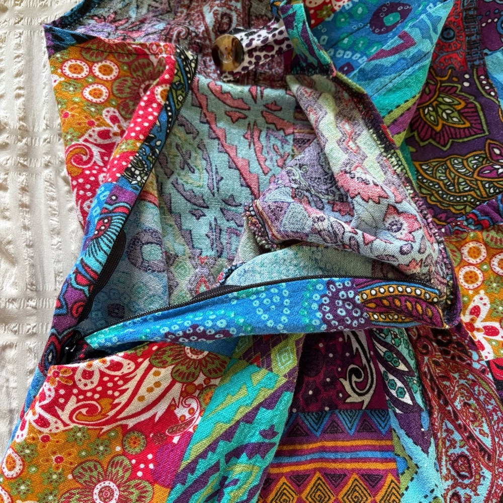 Colorful Patchwork overalls - Picture 7 of 10